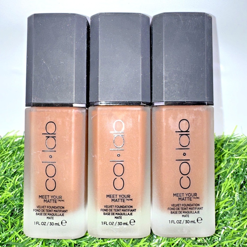 3 x Collab Meet Your Matte Velvet Foundation trSealed Discontinued Airbrush Affe